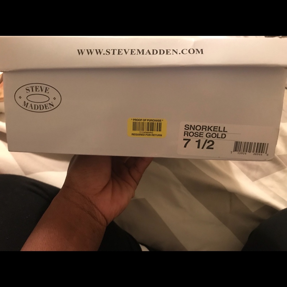 Steve Madden Rose Gold “Snorkell” Sandals